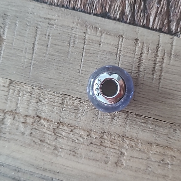 Glitter Glass Purple Charm - Picture 3 of 5